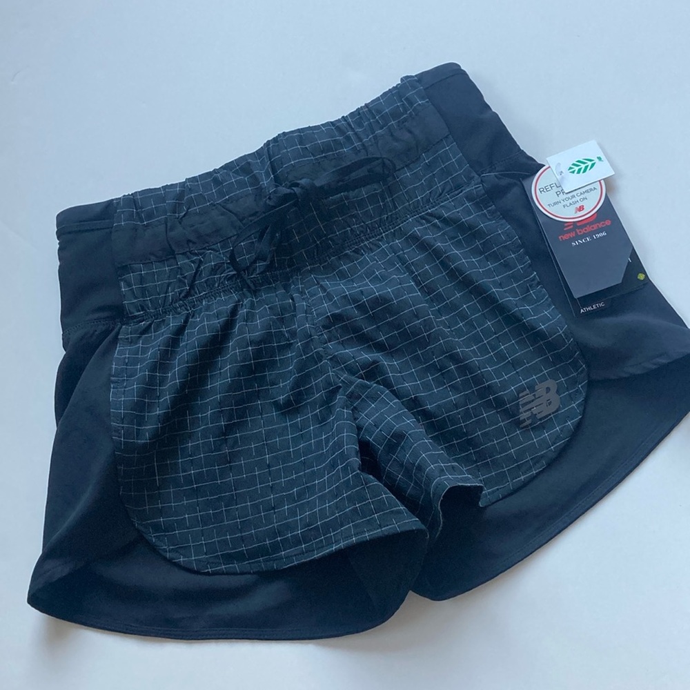 NWT New Balance Women’s Black Running Athletic Moisture Wicking Shorts Sz XS